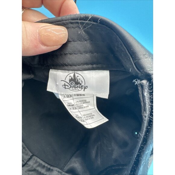 Disney Parks Black sparkle Minnie Mouse cap Hat with Red Bow Custom Name “Ava” - Picture 6 of 7